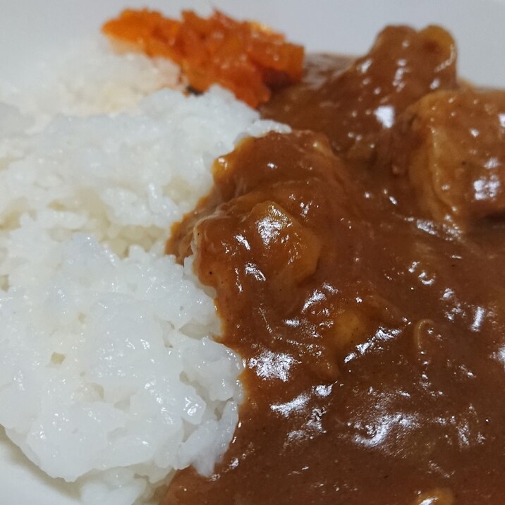 圧力鍋でカレーライス